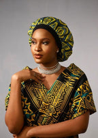 Premium Satin-Lined Ankara Print Hair Bonnet